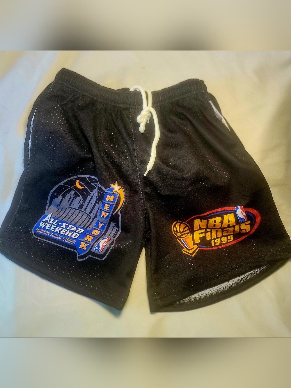 NBA Finals 1999 & All-Star Weekend Black Basketball Shorts MSG
